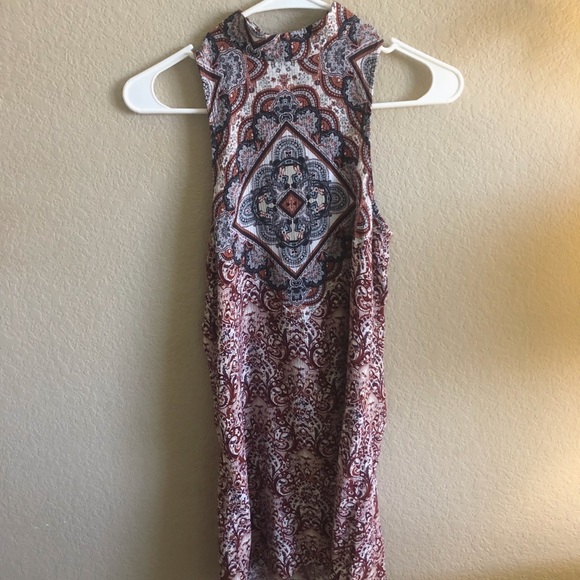 Tribal backless shift mini dress - Picture 3 of 5